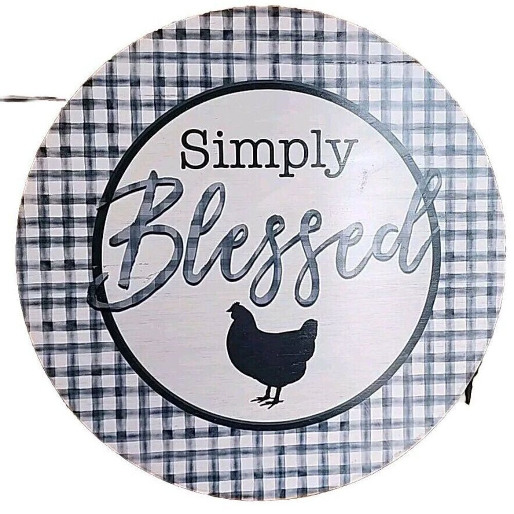 Boston Warehouse Simply Blessed 12” bamboo Lazy Susan